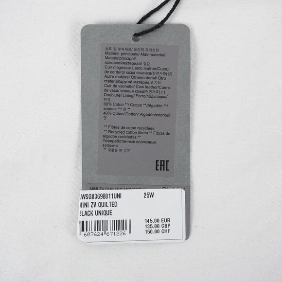 Zadig & Voltaire Mini ZV Vintage Monogram Wallet in Black & Silver (NWT) - Picture 10 of 12